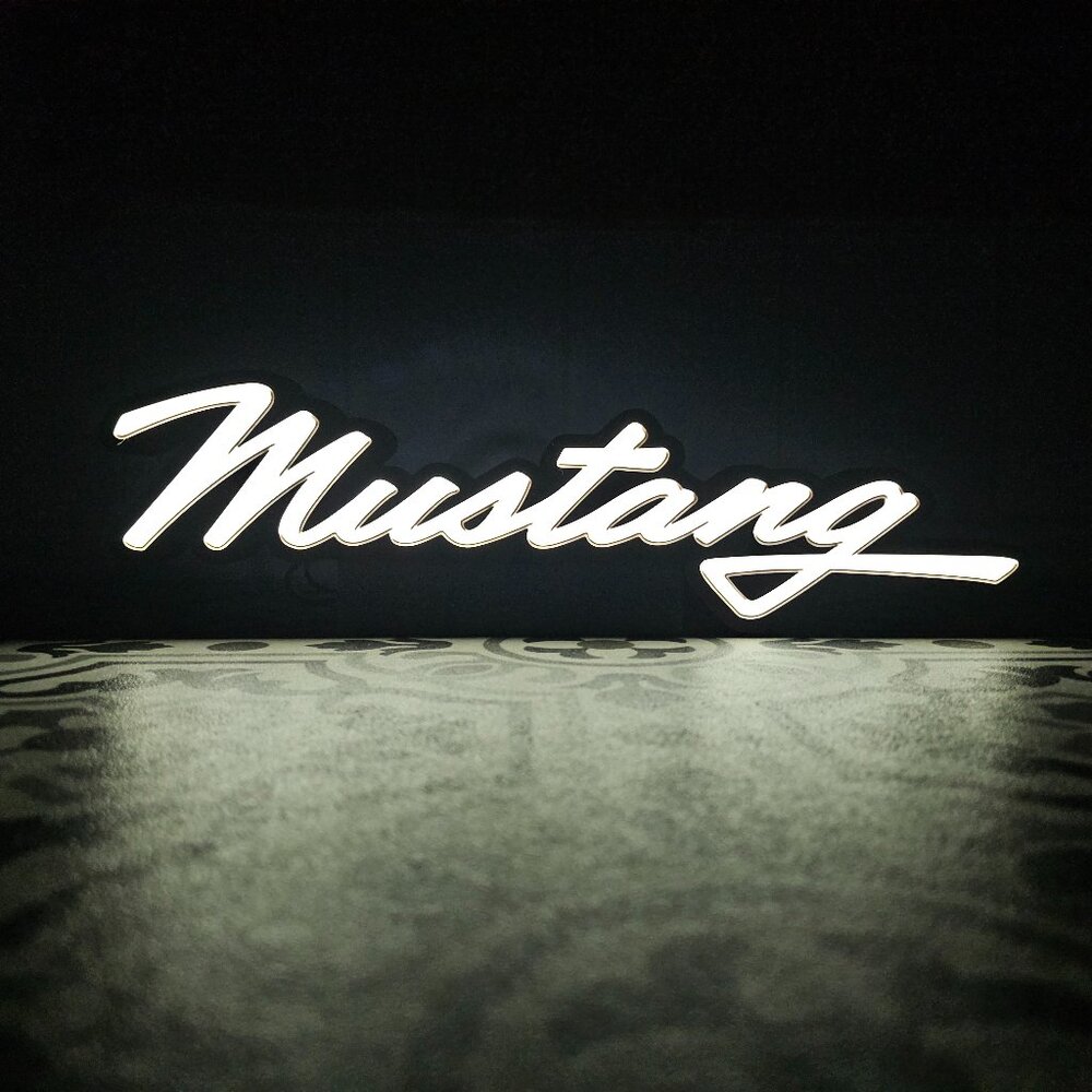 Mustang - LED Lightbox Sign with detachable stand